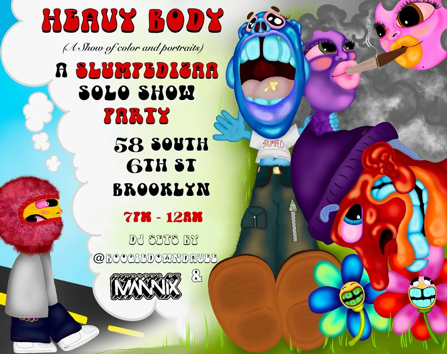 Poster: Heavy Body: A Show of Color and Portraits