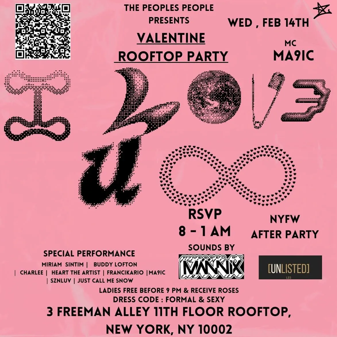 Poster: I Love You Forever — Valentine's Rooftop Party